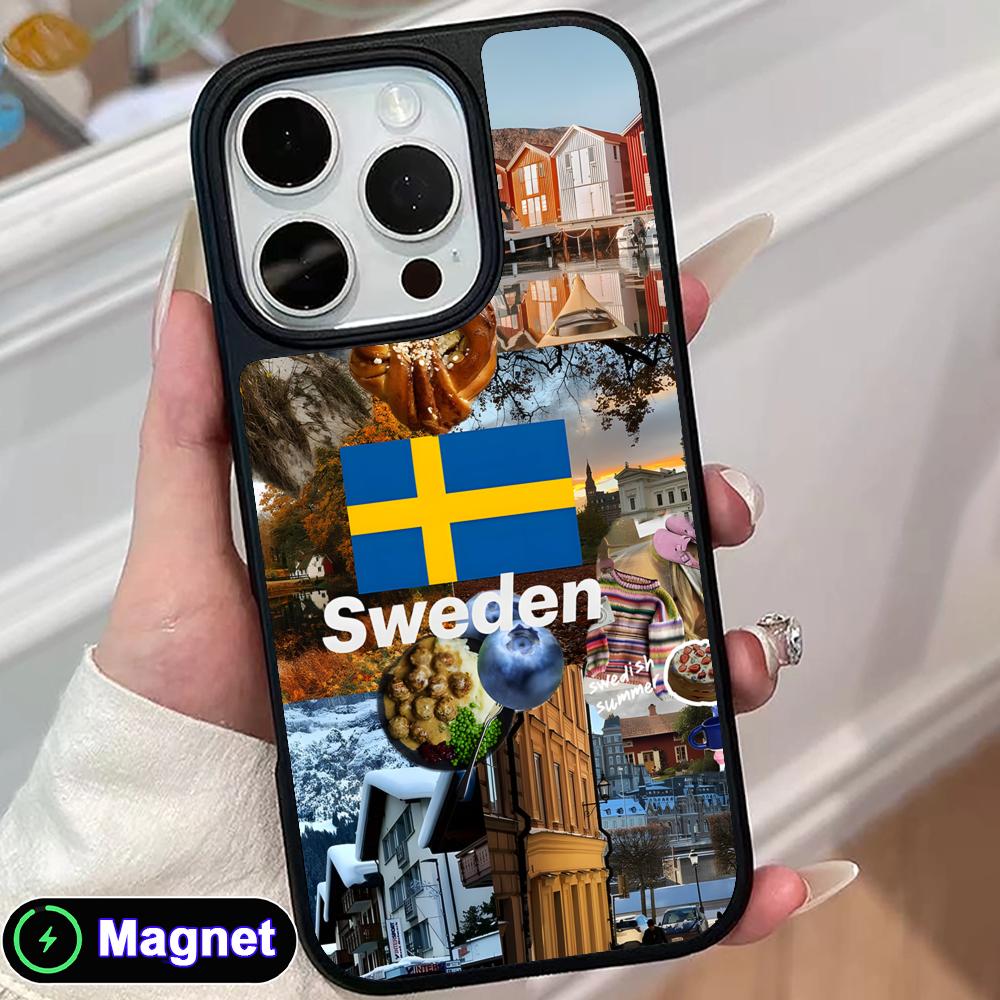 Phone Cases Sweden - スウェーデン国旗電話ケース iPhone 17 16 15 14