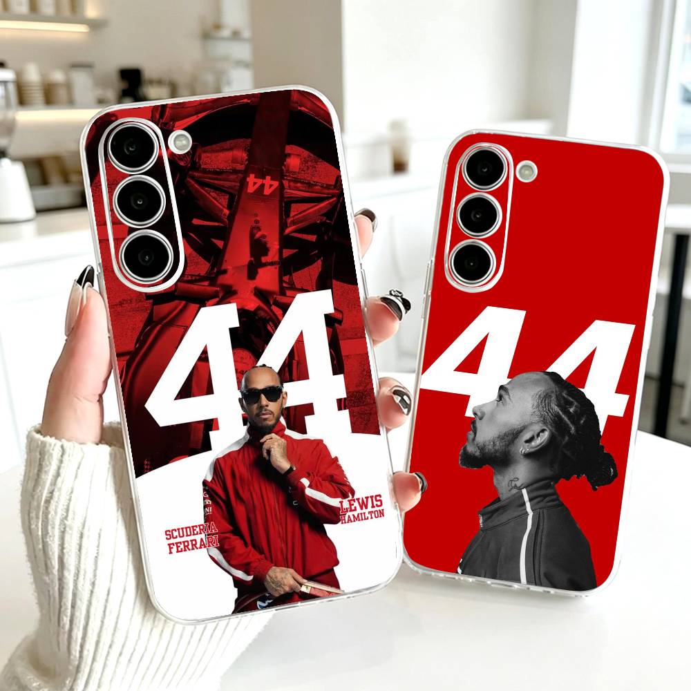 Phone Cases Hamilton - レーシングドライバー L-ルイス・ハミルトン 44 電話ケース SamsungA10,12,20,21S,30,31,40,50,51,52,70,71 用透明カバー
