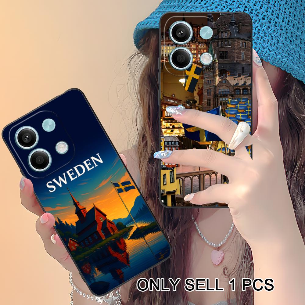 Phone Cases Sweden - スウェーデン国旗電話ケース Xiaomi Redmi 15 14 13