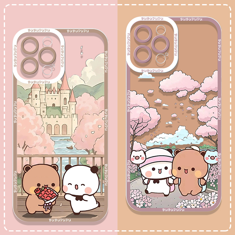 Phone Cases For Samsung Galaxy - かわいいBUBU DUDUカップルクリアスマホケース、Samsung Galaxy A55 A54 A53