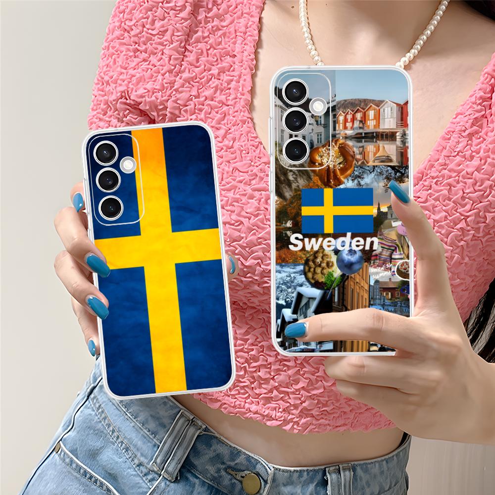 Phone Cases Sweden - スウェーデン国旗柄スマホケース Samsung Galaxy S25 S24 S23