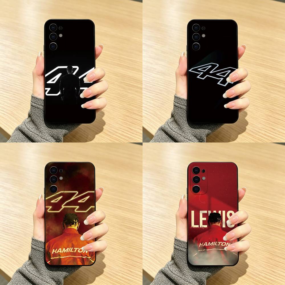 Phone Cases Hamilton - スポーツ 44 L-ルイス H-ハミルトン-S スマホケース ブラック