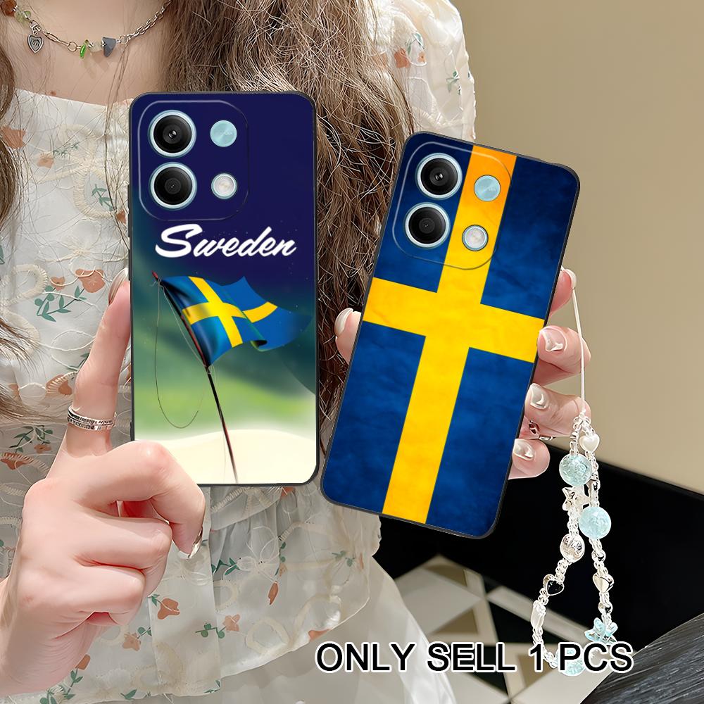 Phone Cases Sweden - スウェーデン国旗電話ケース POCO F8 F7 F6 F5