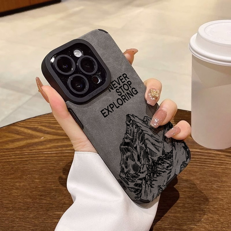 Phone Cases Xs - ファッショナブルな「Never Stop Exploring」iPhoneケース（iPhone 16、17 Pro Max、15、14、13、12、11