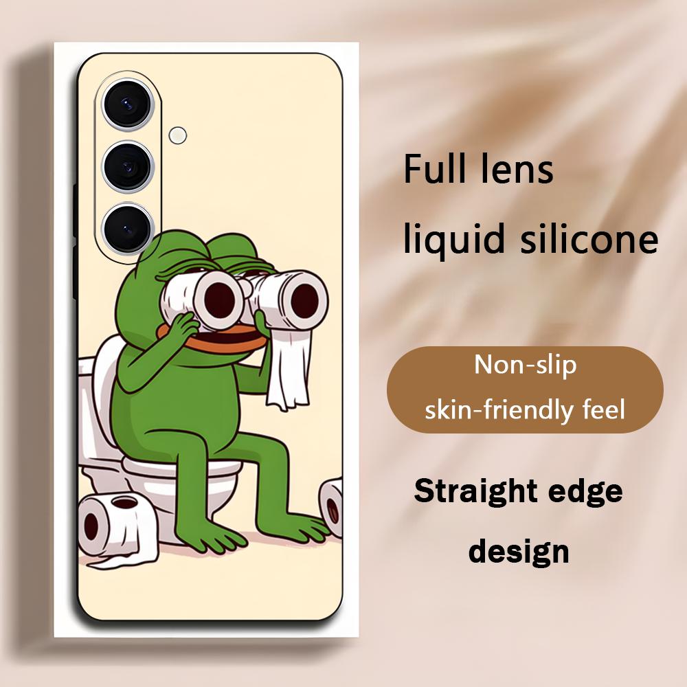 Phone Cases For Samsung Galaxy - 悲しいペペのカエルが描かれたクールなスマホケース、Samsung Galaxy S25 S24 S23 S22