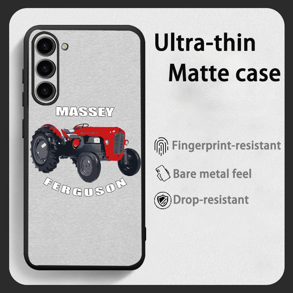Phone Cases For Samsung Galaxy - マッセイファーガソントラクターファッションクールな電話ケースサムスンギャラクシーS26 S25 S24 S23 S22 S21プラスウルトラフォールドAソフトブラック用