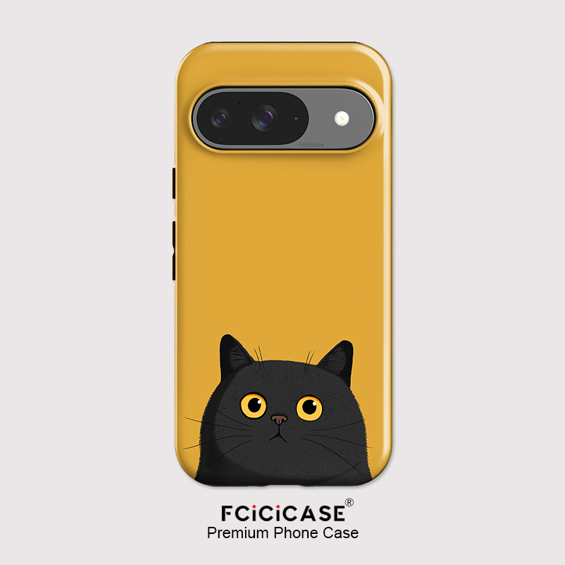Phone Cases Google Pixel 10 - Fcicicase Pixel 9 10 Pro用のかわいい黒猫柄スマホケース Google