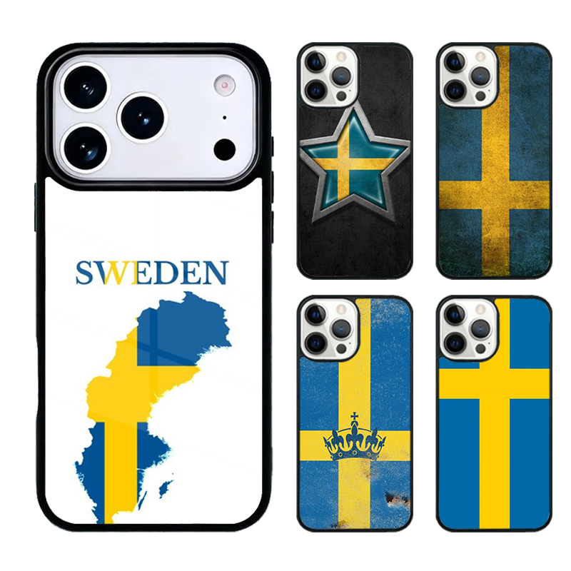Phone Cases Sweden - スウェーデン国旗柄スマホケース iPhone 17 16e 15 14