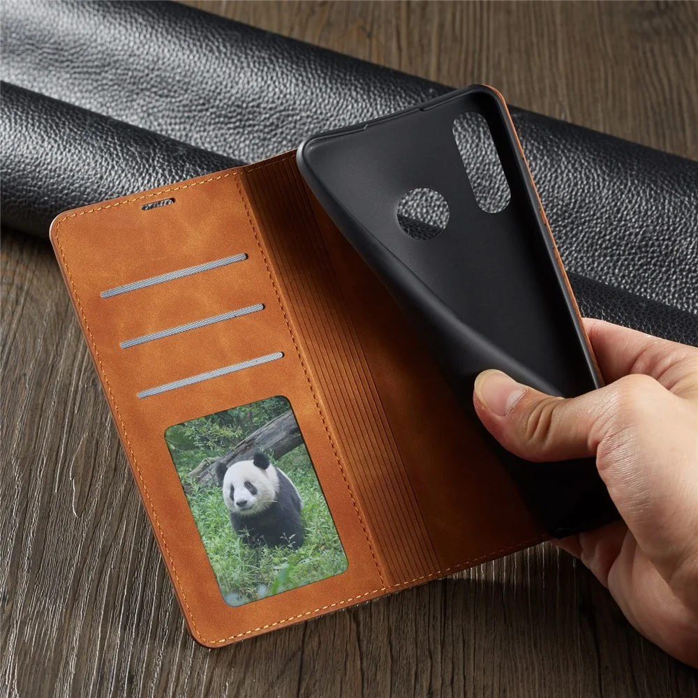 Leather Folio Wallet Case - Huawei P30 P20 P40 Pro Lite、Mate