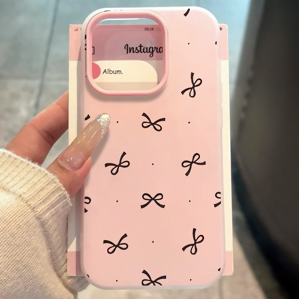 Phone Cases Iphone 17 Pro - 可愛いリボン柄のINS風スマホケース iPhone 17 16 11 12