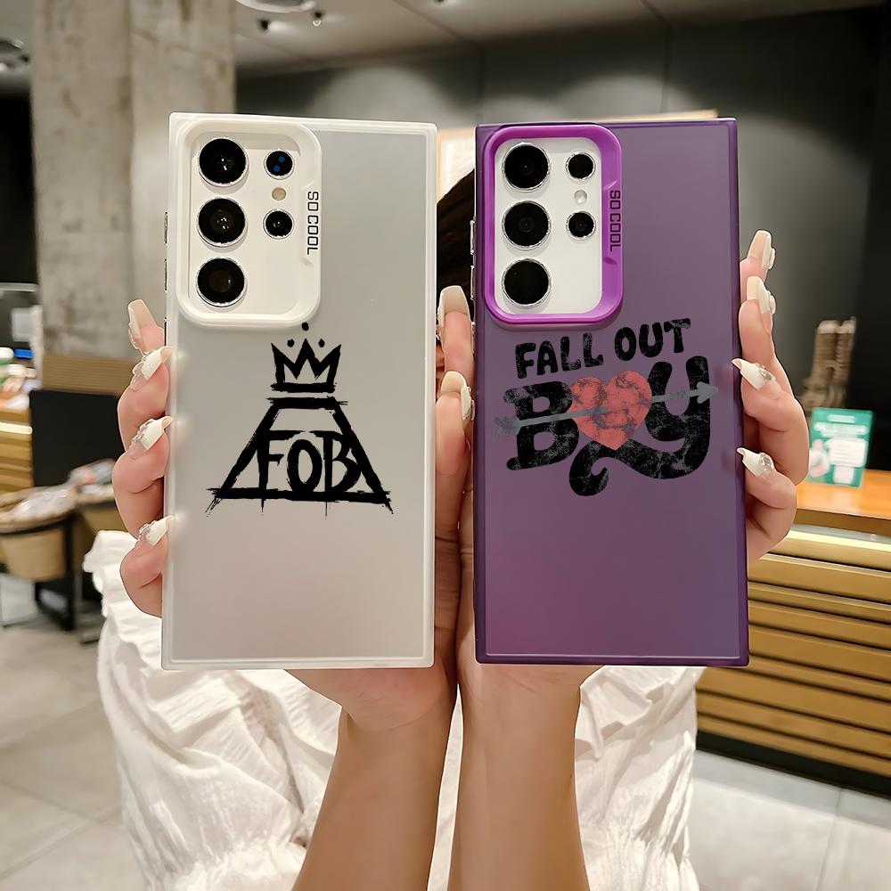 Phone Cases For Boys - ロックバンドF-Fall Out Boyの音楽柄スマホケース、Samsung Galaxy S25 Edge
