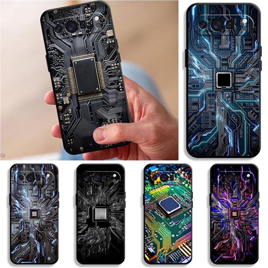 Phone Cases Google Pixel 10 - レトロな回路基板デザインのスマホケース Google Pixel 10A 9a 6a