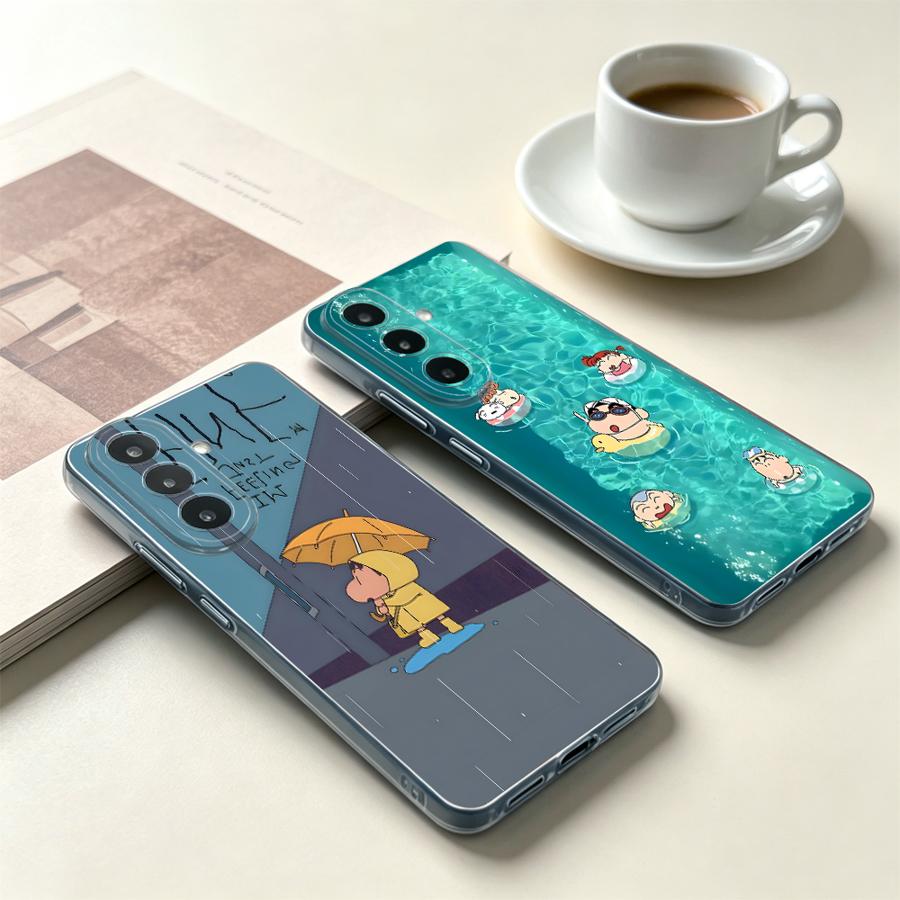 Phone Cases For Boys - 黄色い傘を持つ少年のスマホケース（Samsung Galaxy A14 A16 A52 A31