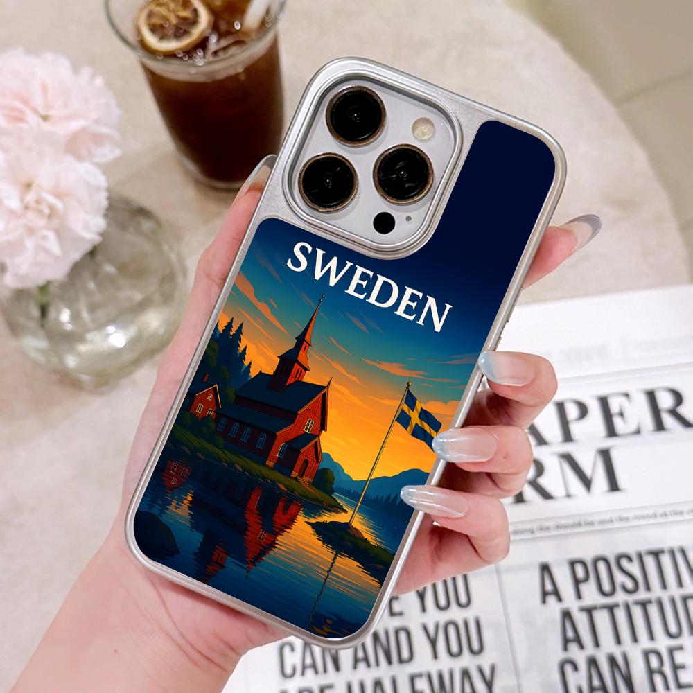 Phone Cases Sweden - スウェーデン国旗柄iPhoneケース iPhone 17 16 15 14
