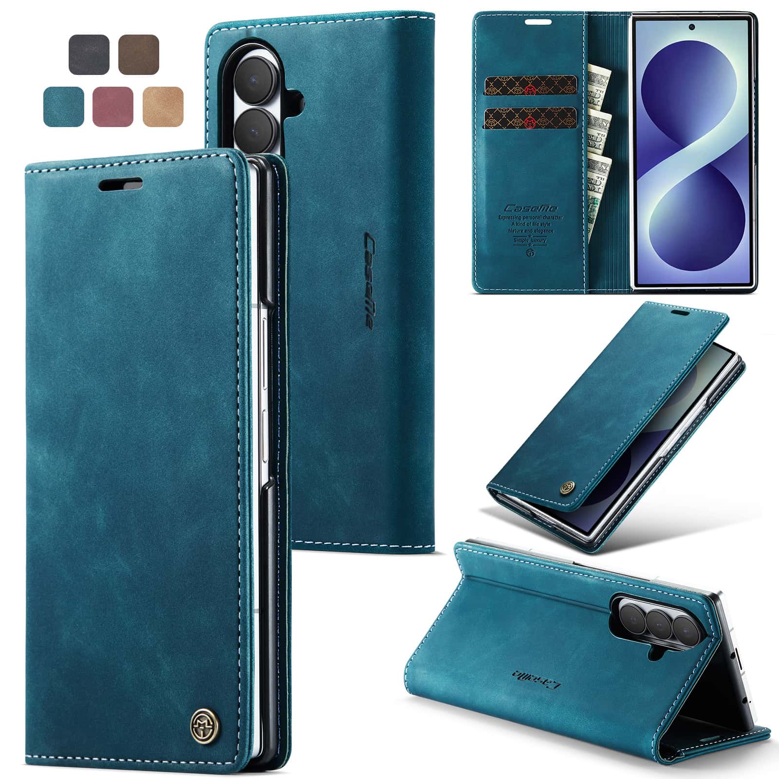 レザーフリップウォレットケース Samsung Galaxy - Leather Folio Wallet Case のレビューと価格