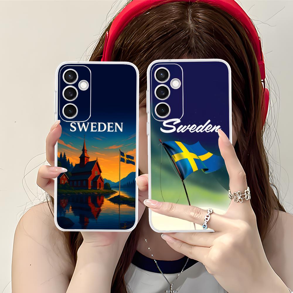 スウェーデン国旗柄スマホケース Samsung Galaxy - Phone Cases Sweden のレビューと価格