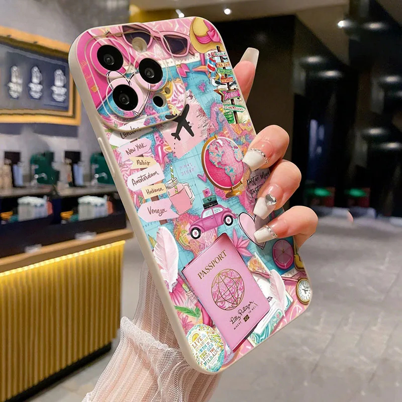 旅行機プリントマットアンチドロップスマホケース iPhone - Phone Cases Xs のレビューと価格