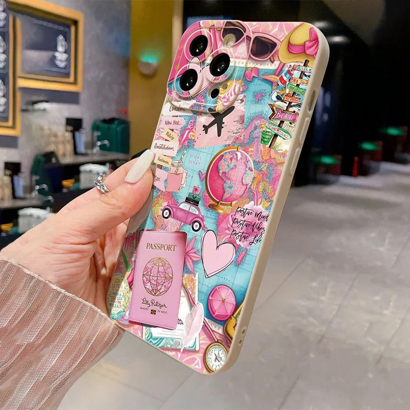 旅行機プリントマットアンチドロップスマホケース iPhone - Phone Cases Xs のレビューと価格
