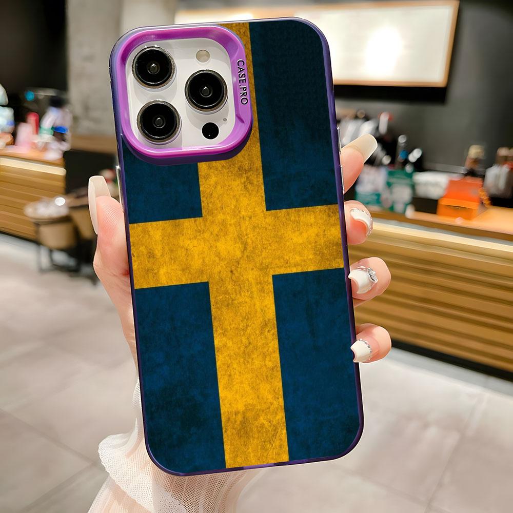 スポーツスウェーデン国旗フットボール柄スマホケース 虹色TP - Phone Cases Sweden のレビューと価格