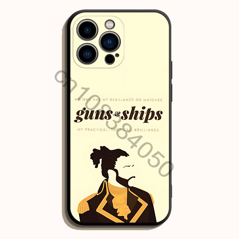 ハミルトン ミュージカルの歌詞柄 ブラック ソフトTPUケー - Phone Cases Hamilton のレビューと価格