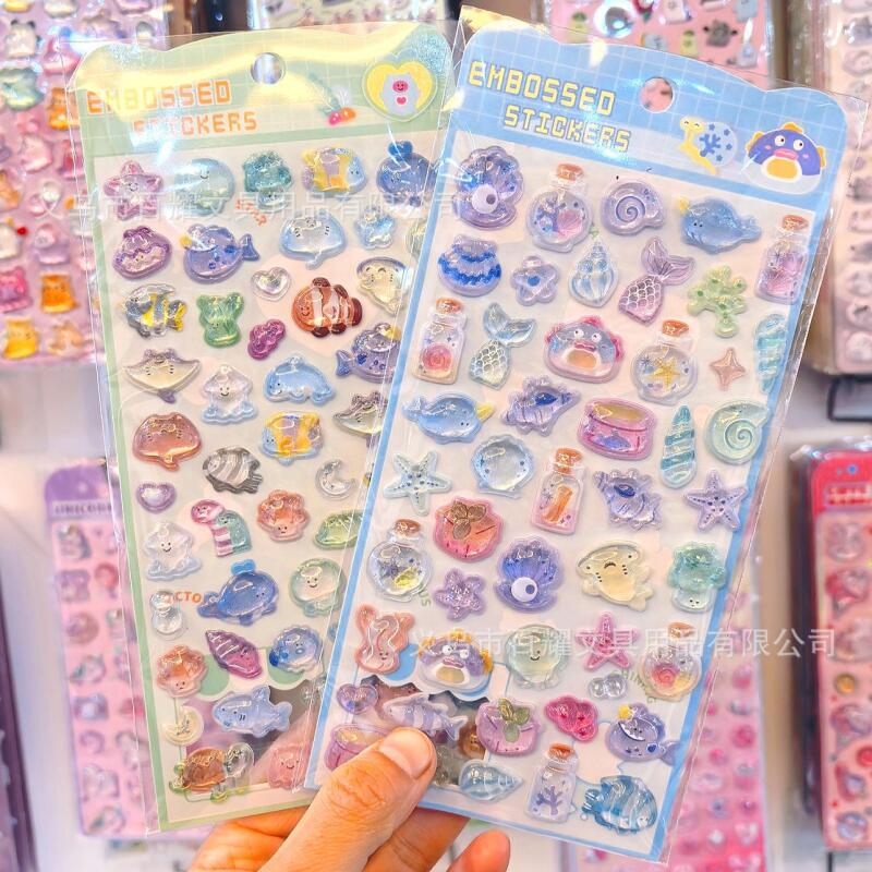 オーシャン3Dレリーフオーシャンシェル3Dクリスタルステッカ - Phone Cases For Boys のレビューと価格