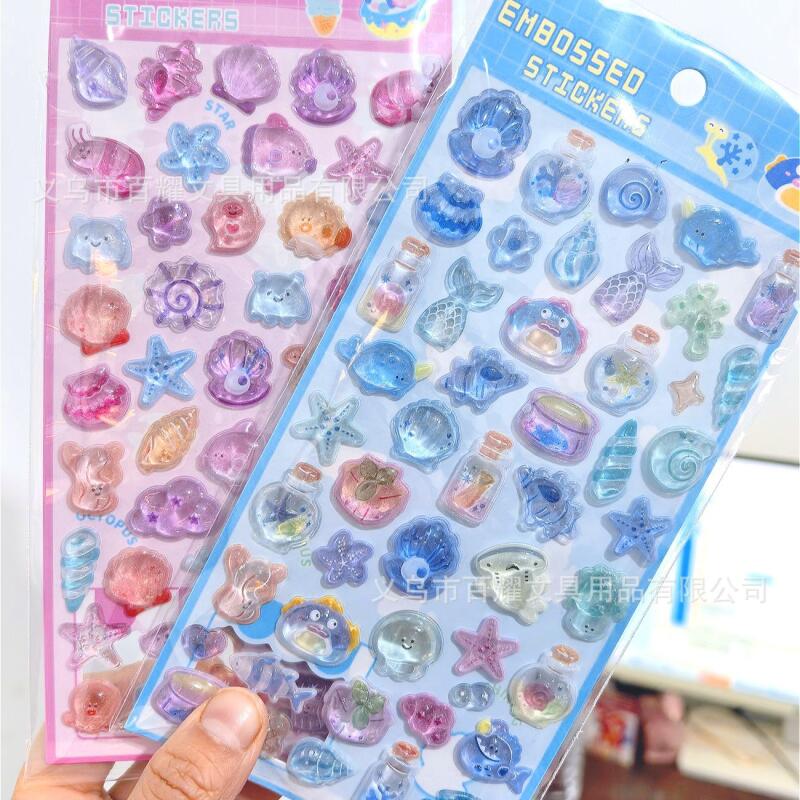 オーシャン3Dレリーフオーシャンシェル3Dクリスタルステッカ - Phone Cases For Boys のレビューと価格