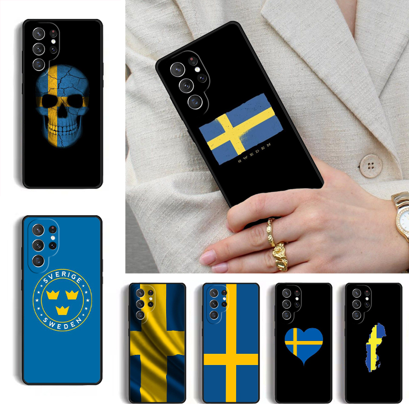 スウェーデン国旗柄スマホケース Samsung Galaxy - Phone Cases Sweden のレビューと価格