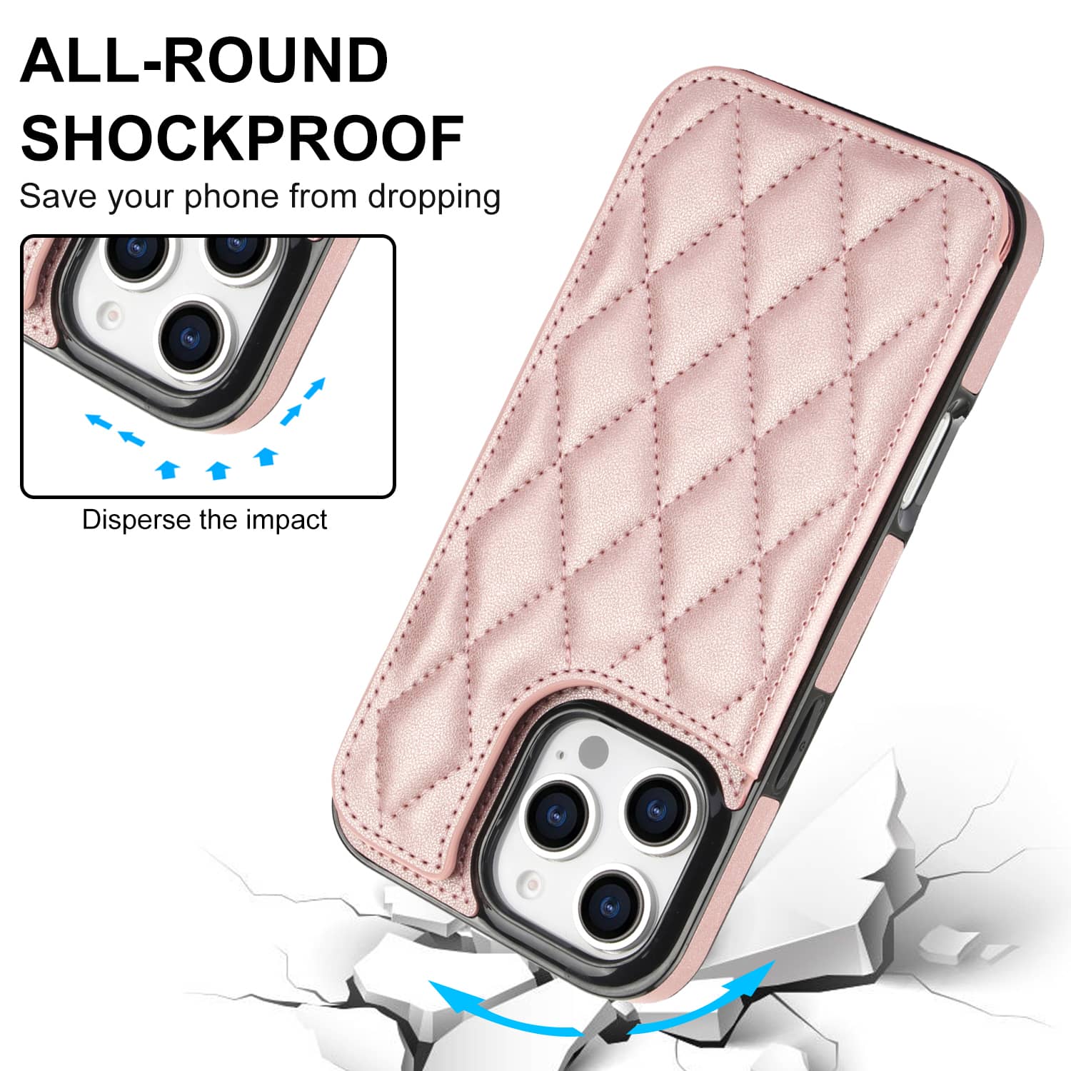 女性用カードスロット付きフェイクレザーフラップケース,iPh - Leather Folio Wallet Case のレビューと価格