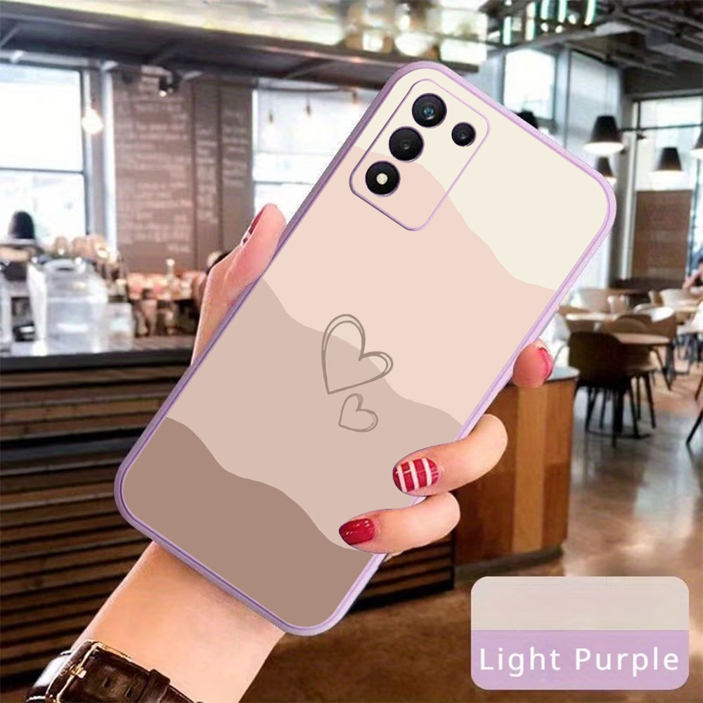 ハート型塗装シリコン製スマホケース Samsung Gala - Phone Cases For Samsung S21 5G のレビューと価格