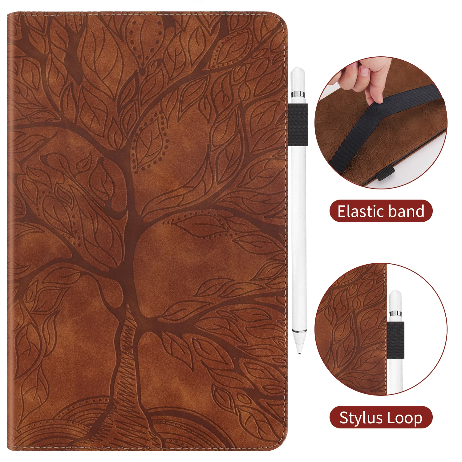 IPad用レザースタンド付きウォレットケース,スマートカバー - Leather Folio Wallet Case のレビューと価格