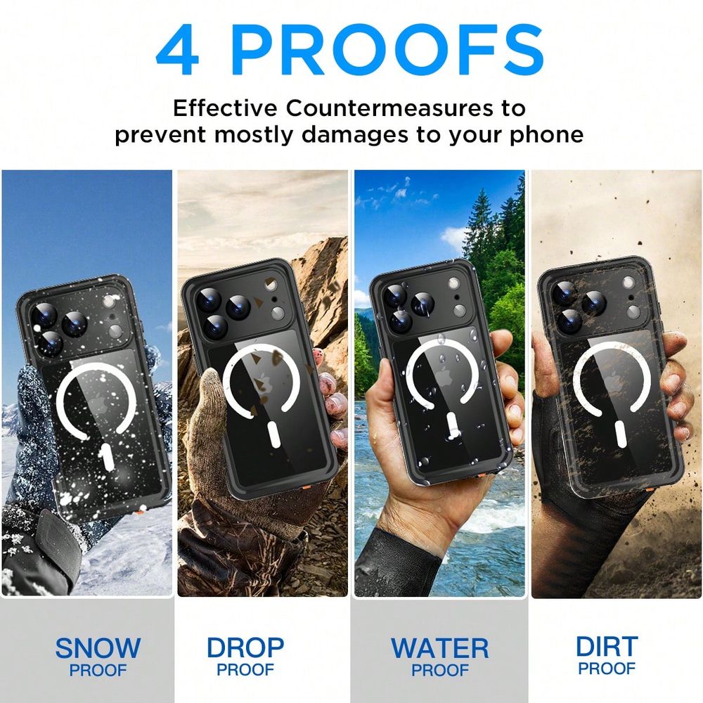 IP68防水、水中使用可能、完全防滴、耐衝撃、頑丈な保護カバ - Phone Cases Heavy Duty のレビューと価格