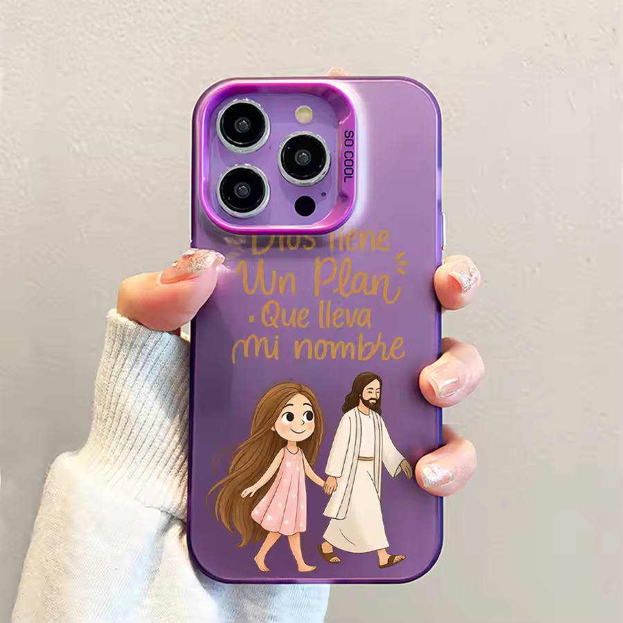 可愛い女の子が神とともに歩くマット仕上げのiPhoneケース - Phone Cases Xs のレビューと価格
