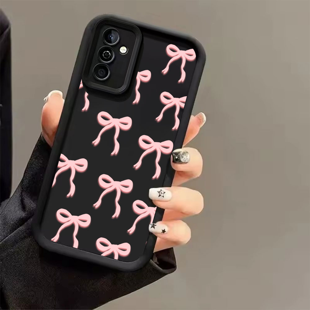 ピンクのリボン柄ソフトTPUスマホケース Samsung G - Phone Cases For Samsung S21 5G のレビューと価格