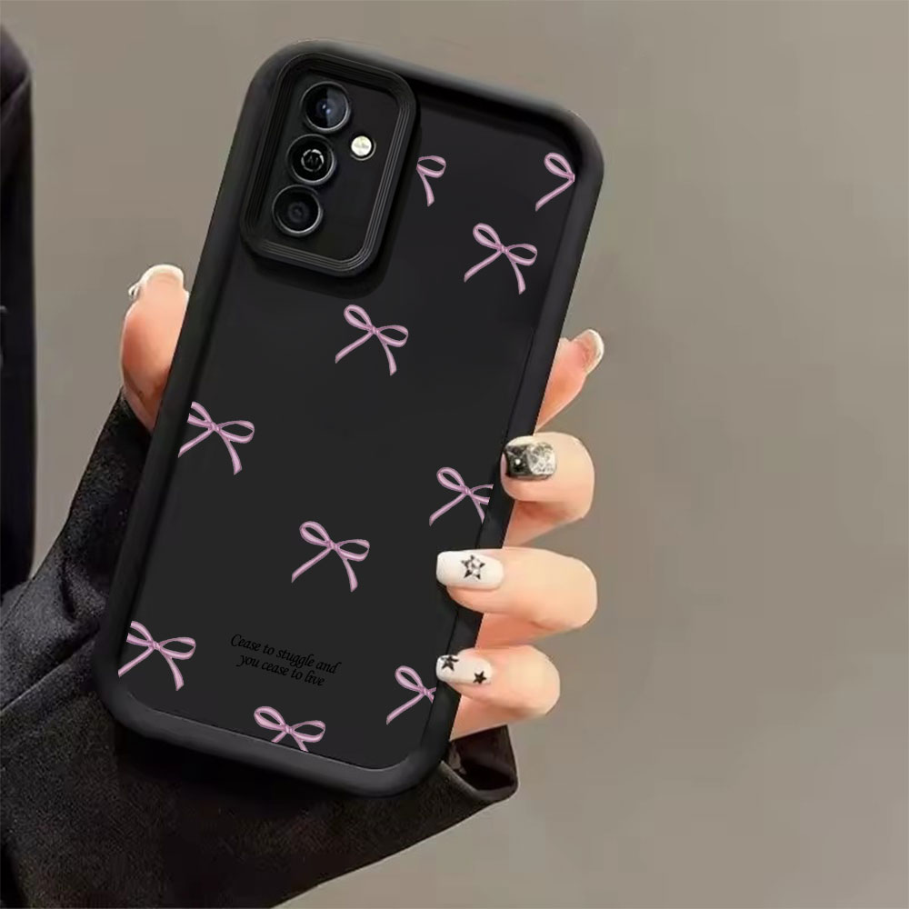ピンクのリボン柄ソフトTPUスマホケース Samsung G - Phone Cases For Samsung S21 5G のレビューと価格