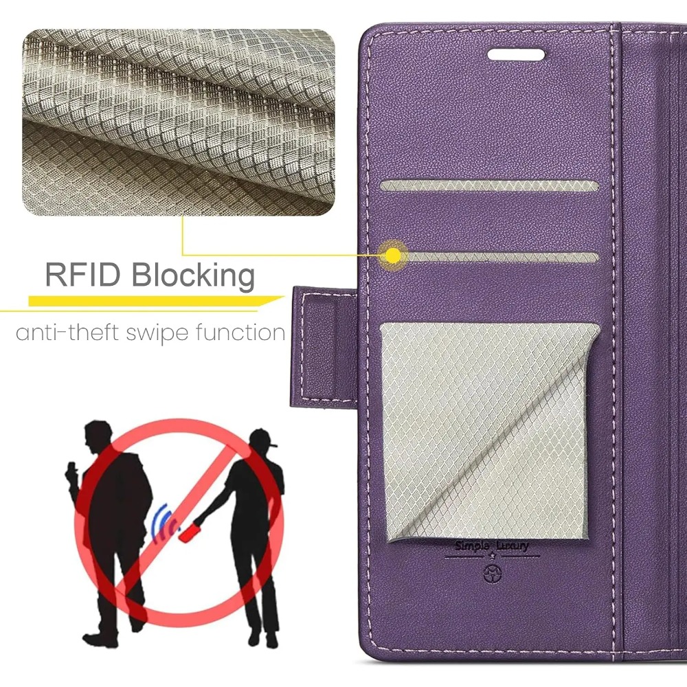 ベストセラー フォリオフリップ RFIDレザーケース Sam - Leather Folio Wallet Case のレビューと価格
