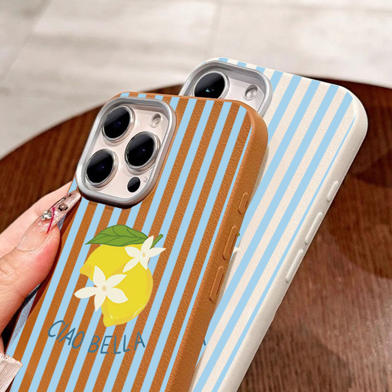 レモンストライプレトロデザイン Samsung Galaxy - Phone Cases Galaxy S24 のレビューと価格