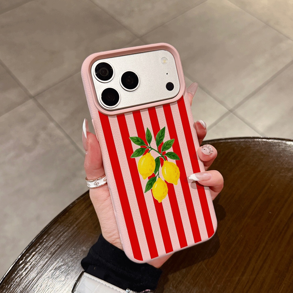 オレンジストライプレモン柄iPhoneケース iPhone  - Phone Cases Orange のレビューと価格