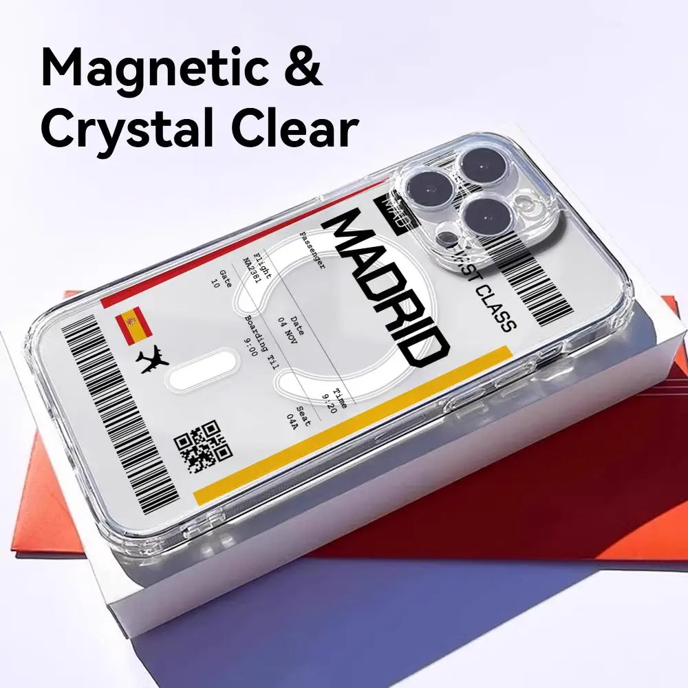 旅行用飛行機チケット スペイン柄 iPhone 17 16  - Phone Cases Magnetic のレビューと価格