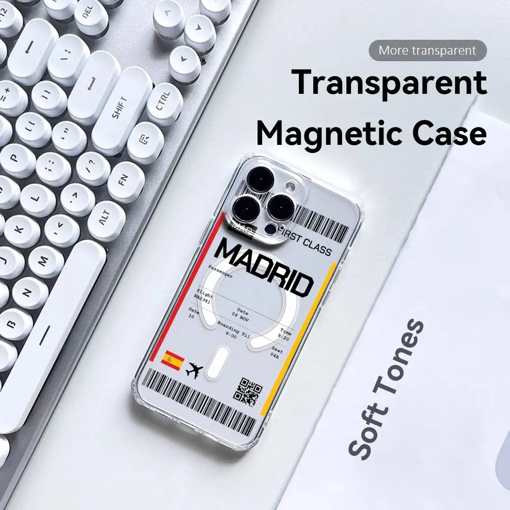 旅行用飛行機チケット スペイン柄 iPhone 17 16  - Phone Cases Magnetic のレビューと価格