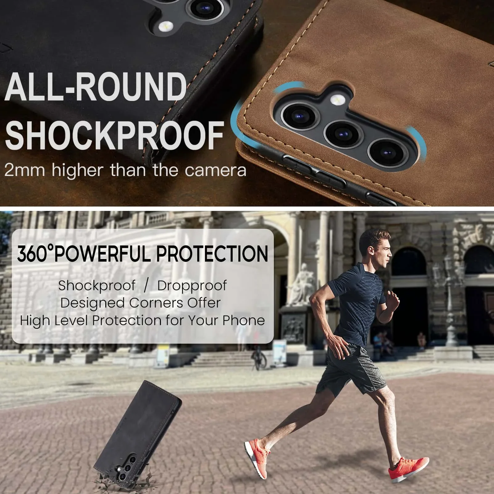レトロレザーフリップケース Samsung Galaxy S - Leather Folio Wallet Case のレビューと価格