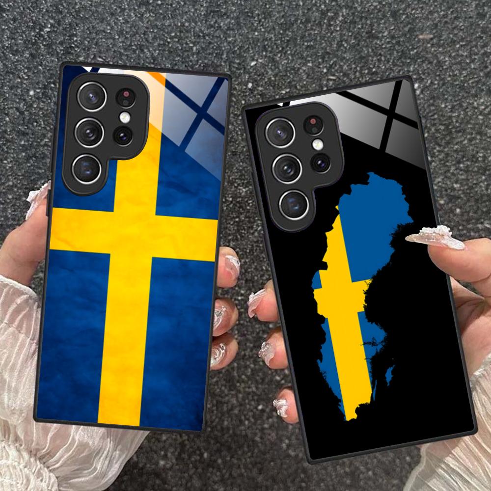 スウェーデン国旗柄スマホケース Samsung Galaxy - Phone Cases Sweden のレビューと価格