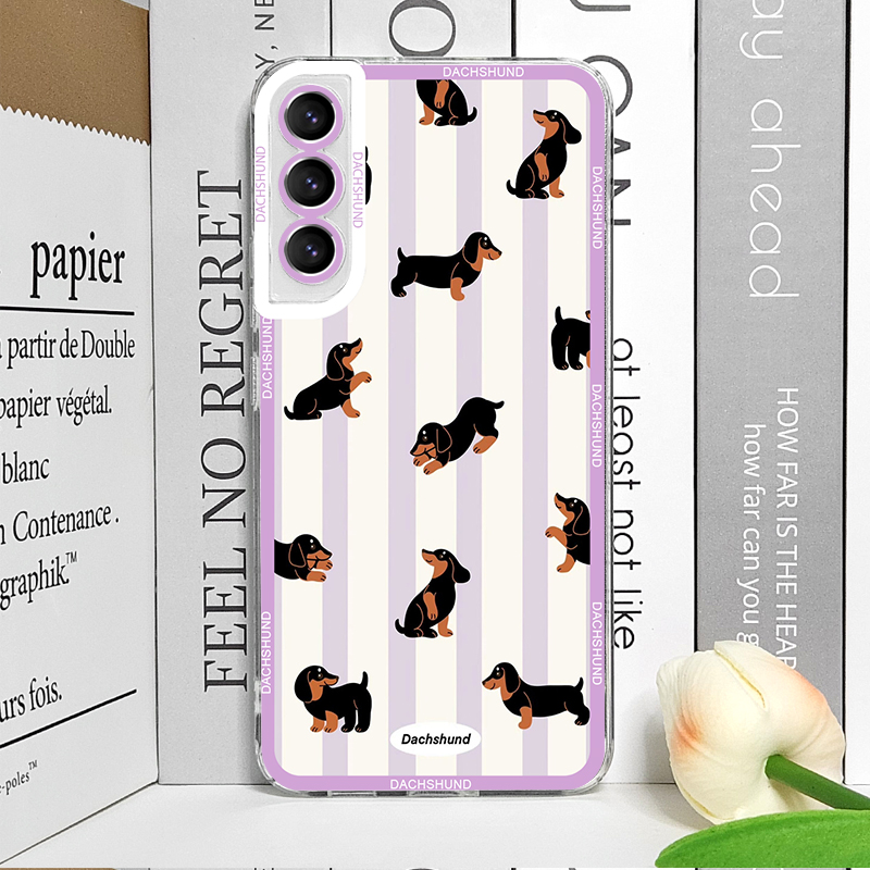 キュートなソーセージドッグ柄スマホケース Samsung G - Phone Cases For Samsung Galaxy のレビューと価格