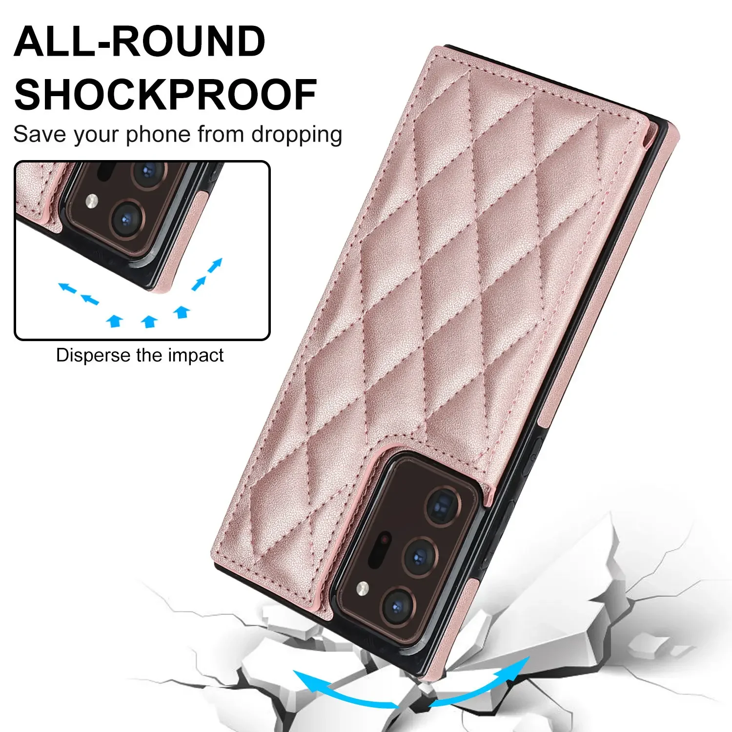 フラップ付きレザーウォレットカバー,カードスロット,カードス - Leather Folio Wallet Case のレビューと価格