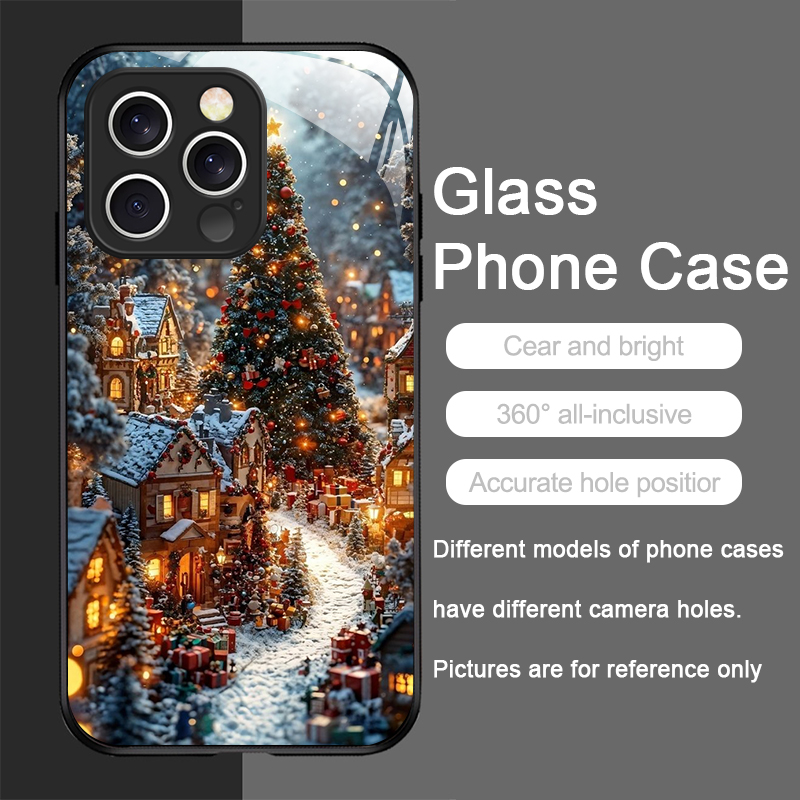 クリスマスツリー ギフト 雪景色 クリエイティブ スマホケー - Phone Cases Iphone 16 Pro のレビューと価格