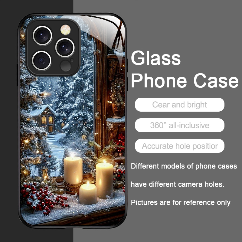 クリスマスツリー ギフト 雪景色 クリエイティブ スマホケー - Phone Cases Iphone 16 Pro のレビューと価格