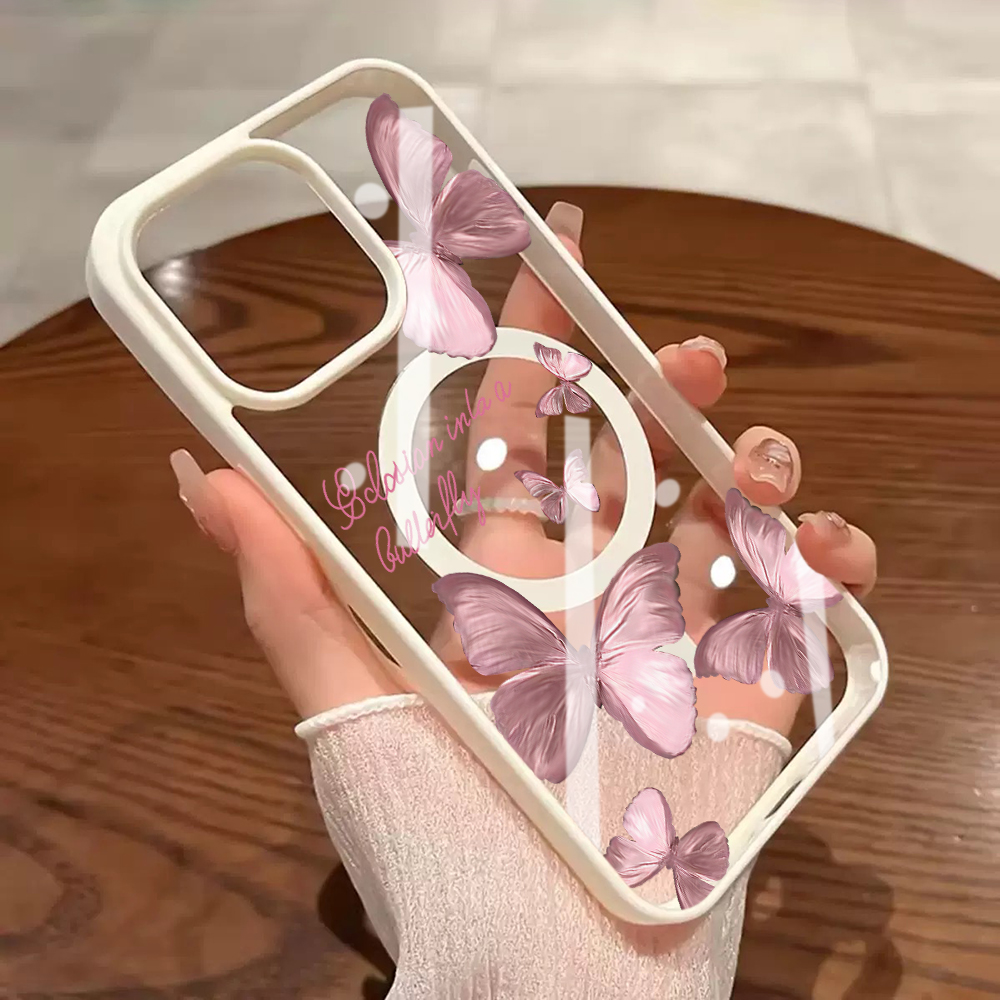 複数の粉蝶柄スマホケース iPhone 16 15 14 P - Phone Cases Magnetic のレビューと価格