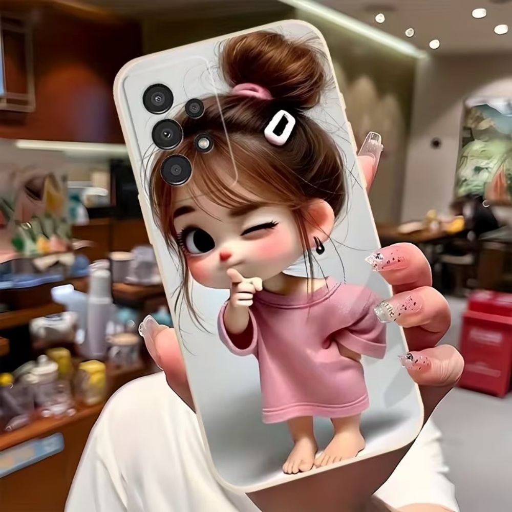 かわいい漫画の女の子柄デザインのスマホケース、Samsung - Phone Cases For Samsung S21 5G のレビューと価格