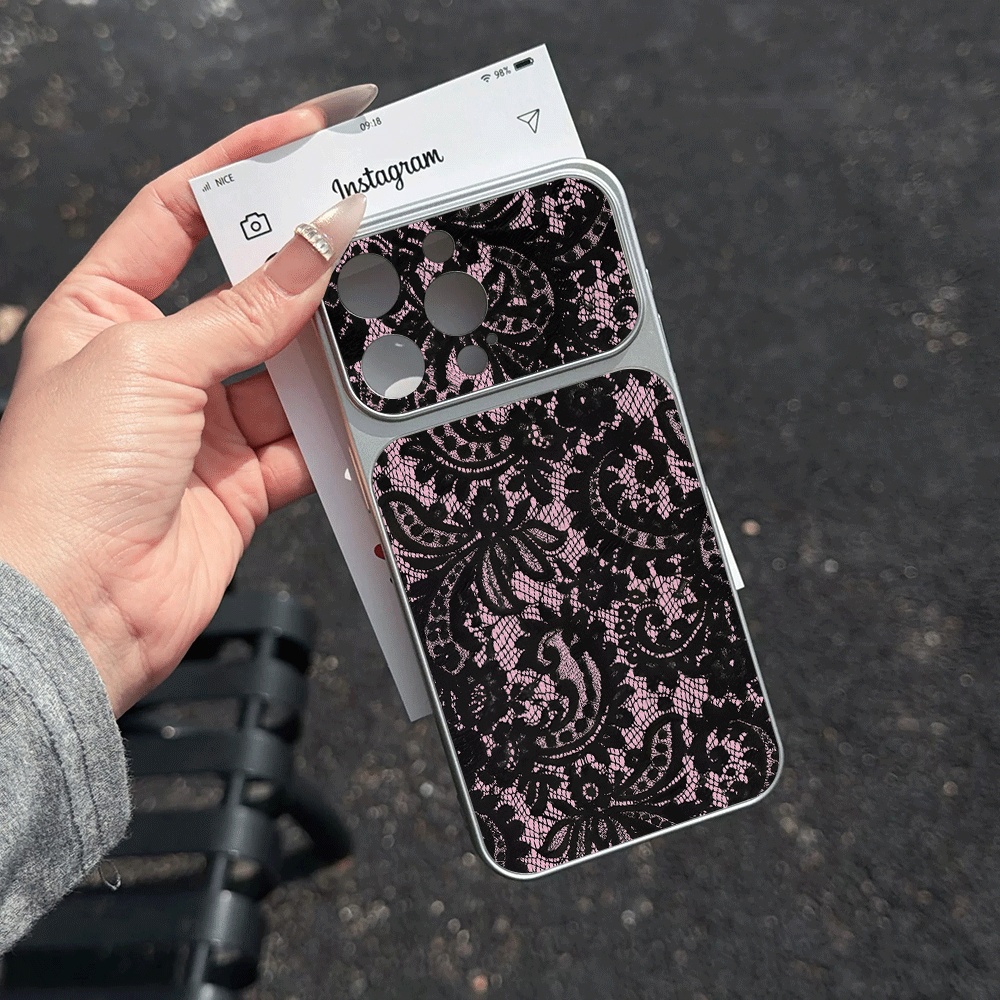 コケットブラックピンクレースフォンケース iPhone 17 - Phone Cases Leather のレビューと価格