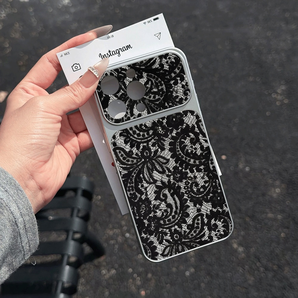 コケットブラックピンクレースフォンケース iPhone 17 - Phone Cases Leather のレビューと価格