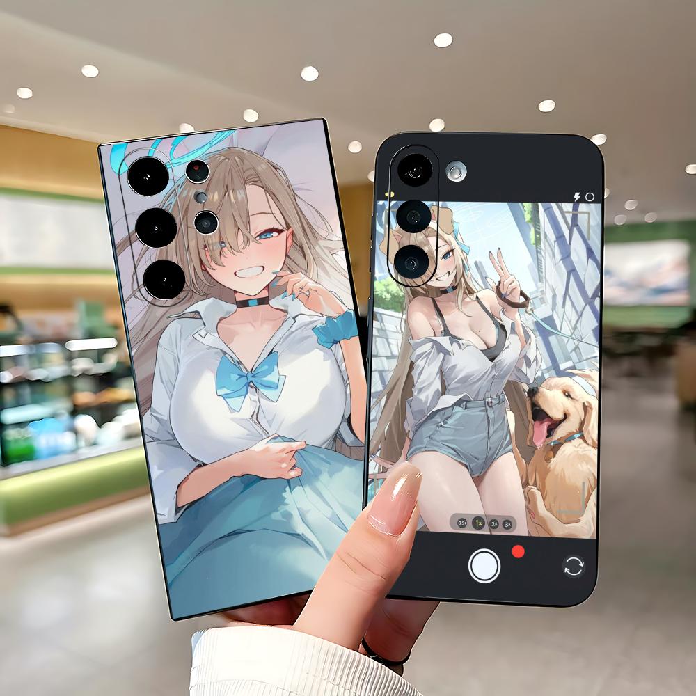 ホットブルーアーカイブ グリルアスナ スマホケース サムスン - Phone Cases For Samsung Galaxy のレビューと価格